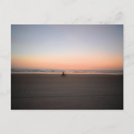 Beach Bike Ride voor zonsopgang Briefkaart (Voorkant)