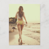 Beach Bikini Photo Briefkaart (Voorkant)