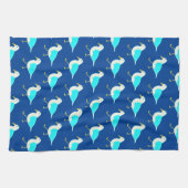 Beach Bird Art Blue Seagulae Theedoek (Horizontaal)