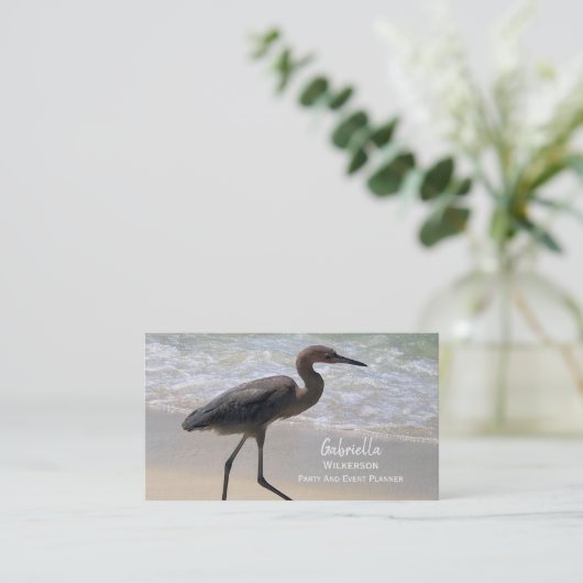 Beach Bird Visitekaartje (Staand voorkant)