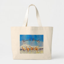 Beach Birds Canvas tas