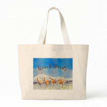 Beach Birds Canvas tas