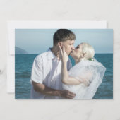 Beach Birds Gannet foto bruiloft dank je kaart (Achterkant)