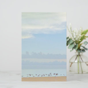 Beach Birds in Flight Stationery Briefpapier