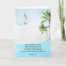 Beach Birds in the Air Matthew 6:26 Kaart