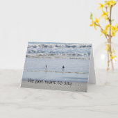 BEACH BIRDS ZEGGEN *HAPPY BIRTHDAY* AAN U! KAART (Gele Bloem)