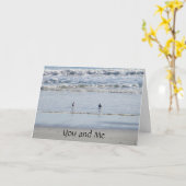 BEACH BIRDS ZEGT U EN IK VOOR DE ETERNITY KAART (Gele Bloem)