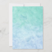 Beach Birthday Cocktail Party Margarita Kaart (Achterkant)