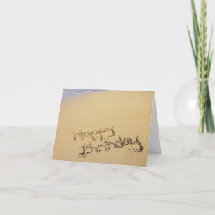 Beach Birthday Greeting Card Kaart