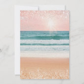 Beach Birthday Invitation Kaart (Achterkant)