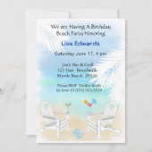 Beach Birthday Invitation Kaart (Voorkant)