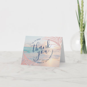 Beach Birthday Party - Bedankt voor je creditcard