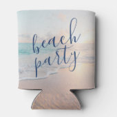 Beach Birthday Party Favor Pink Personated Blikjeskoeler (Achterkant)