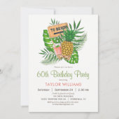 Beach Birthday Party Invitation Kaart (Voorkant)