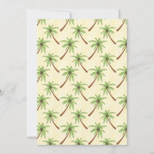 Beach Birthday Party Invitation Kaart (Achterkant)