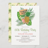 Beach Birthday Party Invitation Kaart (Voorkant / Achterkant)