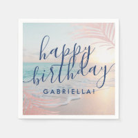 Beach Birthday Party Personalized Cocktail