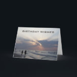 BEACH BIRTHDAY WENSEN VOOR DE BESTE TOT NU TOE FEESTDAGEN KAART<br><div class="desc">DEZE KOPEL OP HET BAND ZENDT BIRTHDAAGWISSEN VOOR DE "BESTE ÉÉN JET".</div>