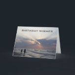 BEACH BIRTHDAY WENSEN VOOR DE BESTE TOT NU TOE FEESTDAGEN KAART<br><div class="desc">DEZE KOPEL OP HET BAND ZENDT BIRTHDAAGWISSEN VOOR DE "BESTE ÉÉN JET".</div>