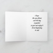 *BEACH BIRTHDAY WISHT* NAAR IEMAND KAART (Binnen)