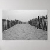 Beach Black and White Photo Print (Voorkant)