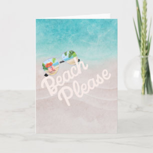 Beach, blanco kaart