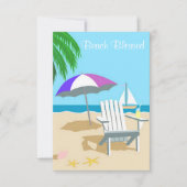 Beach Blessed Invite Kaart (Voorkant)