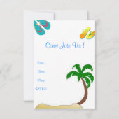 Beach Blessed Invite Kaart (Achterkant)
