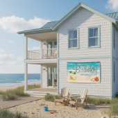 "Beach Bliss" Happy Birthday Banner
