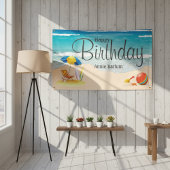 "Beach Bliss" Happy Birthday Banner