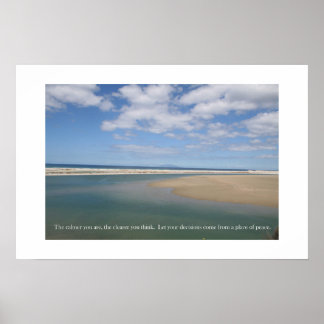 Beach Bliss - met zachte herinnering Poster