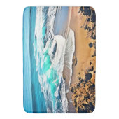 Beach Bliss: Ocean Uitzicht Badmat (Voorkant Verticaal)