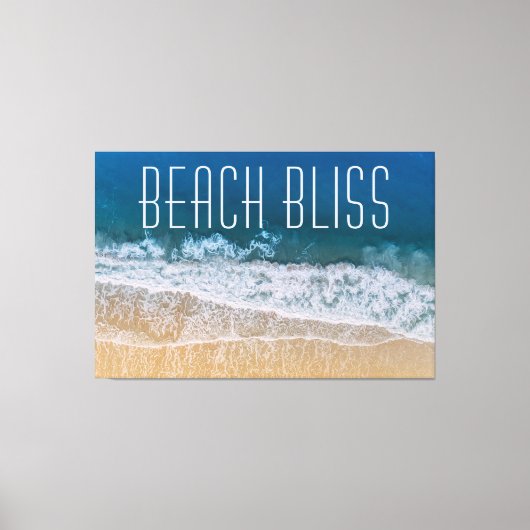 Beach Bliss Palm Coast Tropical Dream Canvas Afdruk (Voorkant)