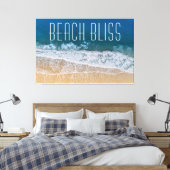 Beach Bliss Palm Coast Tropical Dream Canvas Afdruk (Insitu (Slaapkamer))