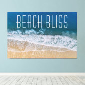 Beach Bliss Palm Coast Tropical Dream Canvas Afdruk (Insitu (Houten vloer))