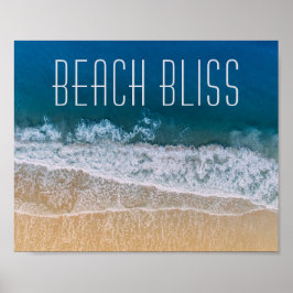 Beach Bliss Palm Coast Tropical Dream Custom Text Poster