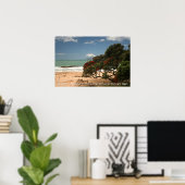 Beach Bliss - Pohutukawa Tree - Wees geduldig Poster (Thuiskantoor)