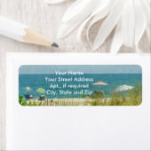Beach Bliss Sand Umbrellas Return Address Labels (Insitu)