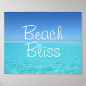 Beach Bliss Tropical Paradise Poster (Voorkant)