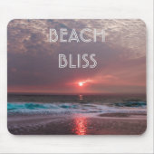 Beach Bliss Tropical Paradise Sunset Editable Muismat (Voorkant)