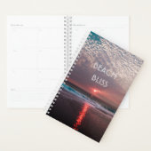 Beach Bliss Tropical Paradise Sunset Editable Planner (Display)