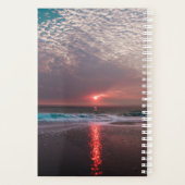 Beach Bliss Tropical Paradise Sunset Editable Planner (Achterkant)