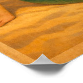 Beach Blonde Pin-Up Mermaid Retro Coastal Life Art Poster (Hoek)