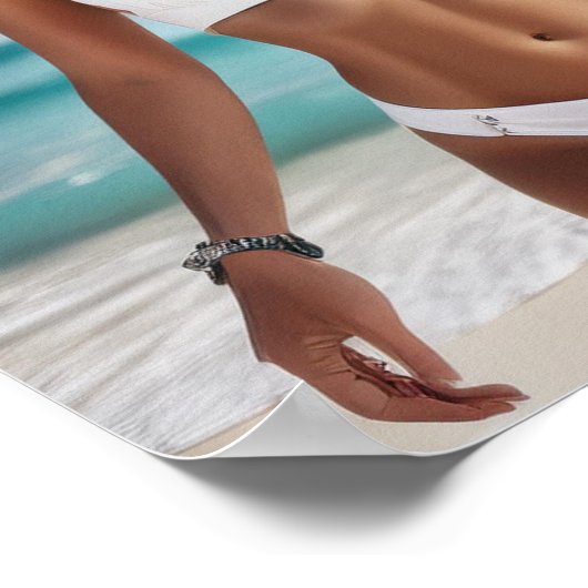 Beach Blonde Pin Up Poster (Hoek)