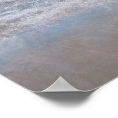 Beach Blue Coastal Ocean Waves Tropical Art Poster (Hoek)