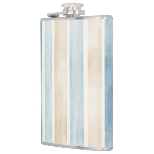 Beach Blue Cream Stripes Heupfles (Links)