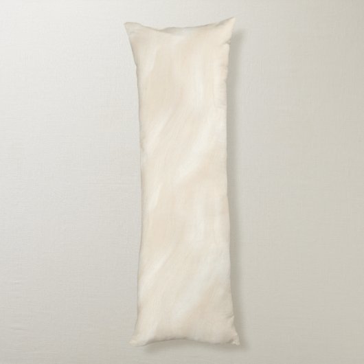 Beach Blue Cream Stripes Lichaamskussen (Achterkant (Verticaal))