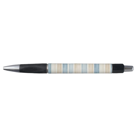Beach Blue Cream Stripes   Pen (Voorkant)