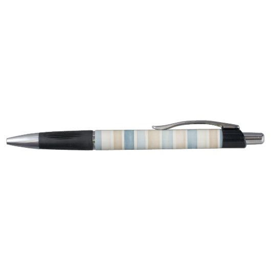 Beach Blue Cream Stripes Pen (Bovenkant)