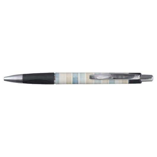 Beach Blue Cream Stripes   Pen (Achterkant)